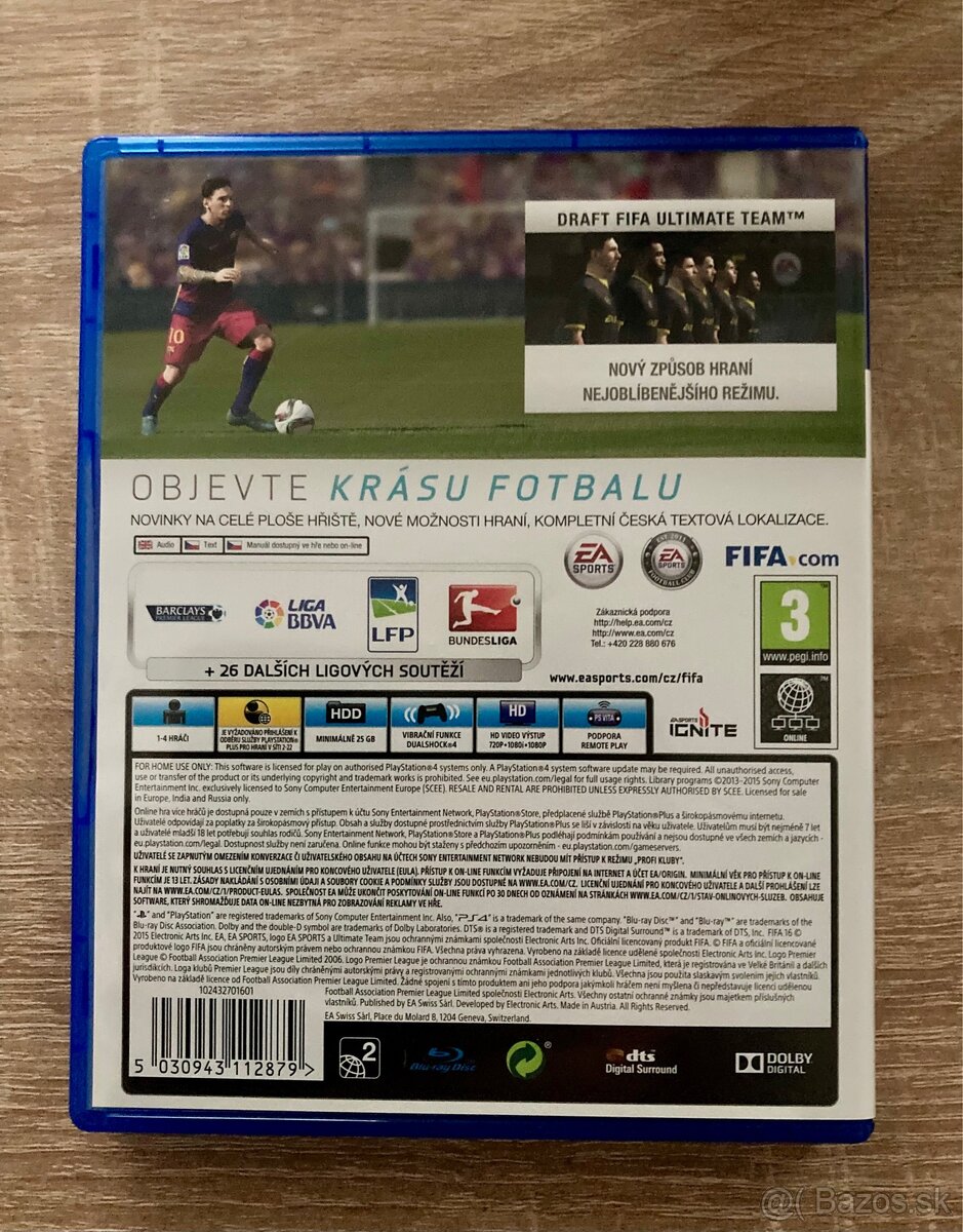 PS4 Slim 500GB + ovládač + 3 top hry (GoW, FIFA, Horizon) - 13