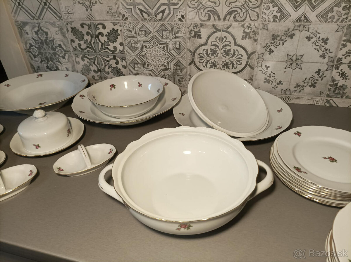 Obedová súprava Bohemia Csechoslovakia - 13