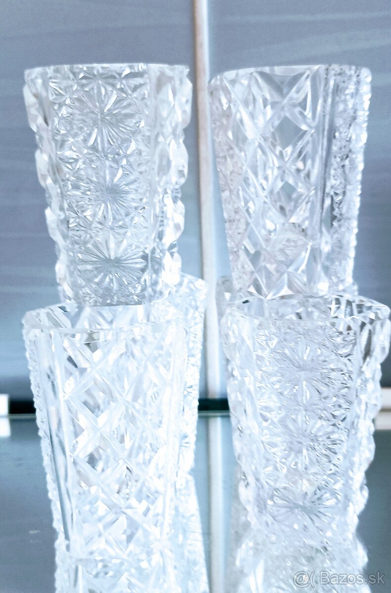 Krištáľ - misa , váza , poháre, - 13