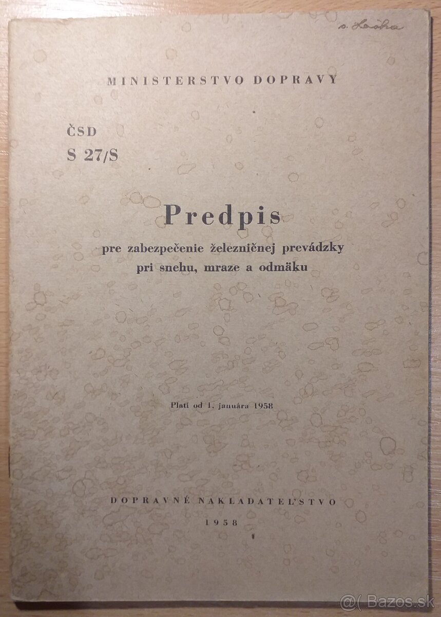 Železničné príručky 1 - 13