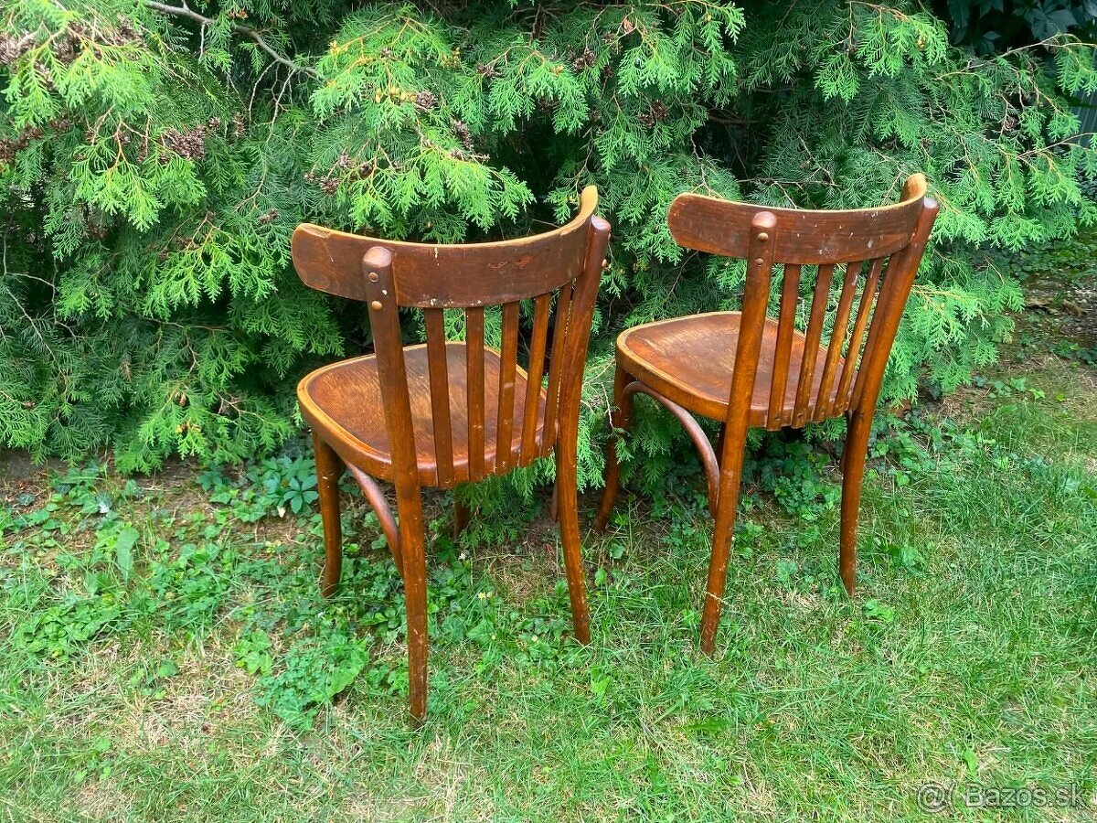 Drevené stoličky Thonet 2 ks - SADA - 13