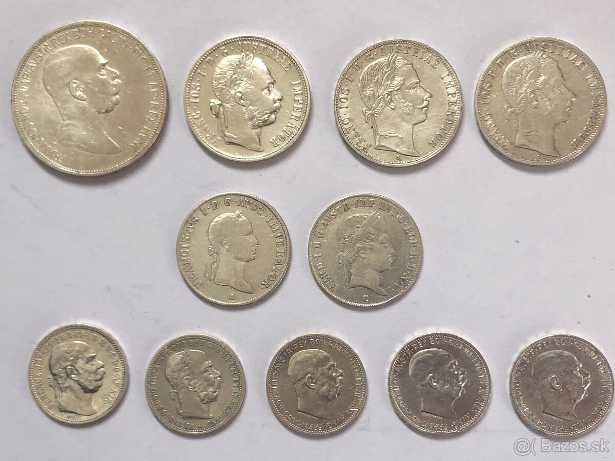 Slovenske CSSR CSFR Rakuske strieborne mince UNC a Circ - 13