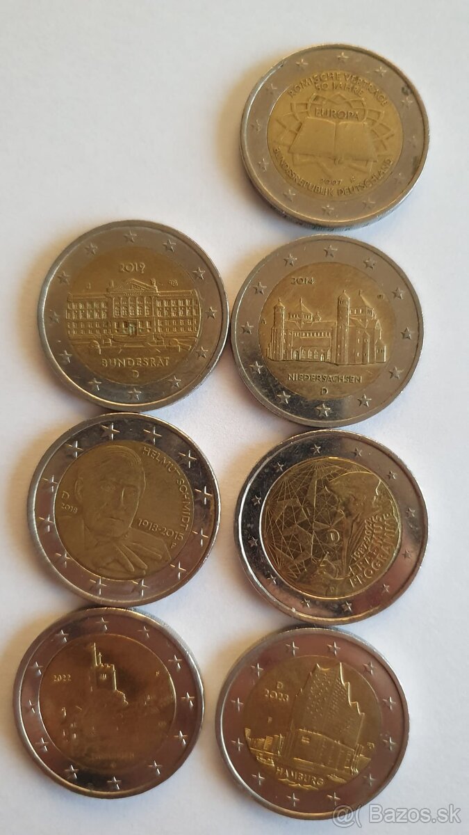 2 eurové pamätné mince nemecko - 13