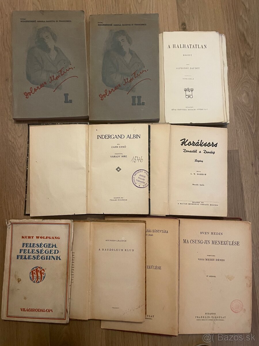 Knihy staré maďarské 3 - 13
