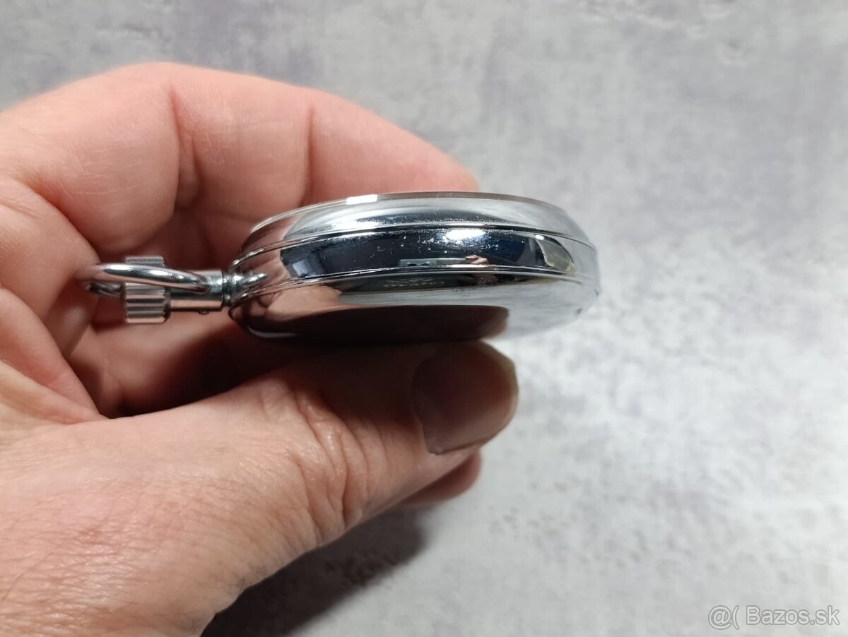 Vojenské krásné dělostřelecké švýcarské stopky Lemania. - 13