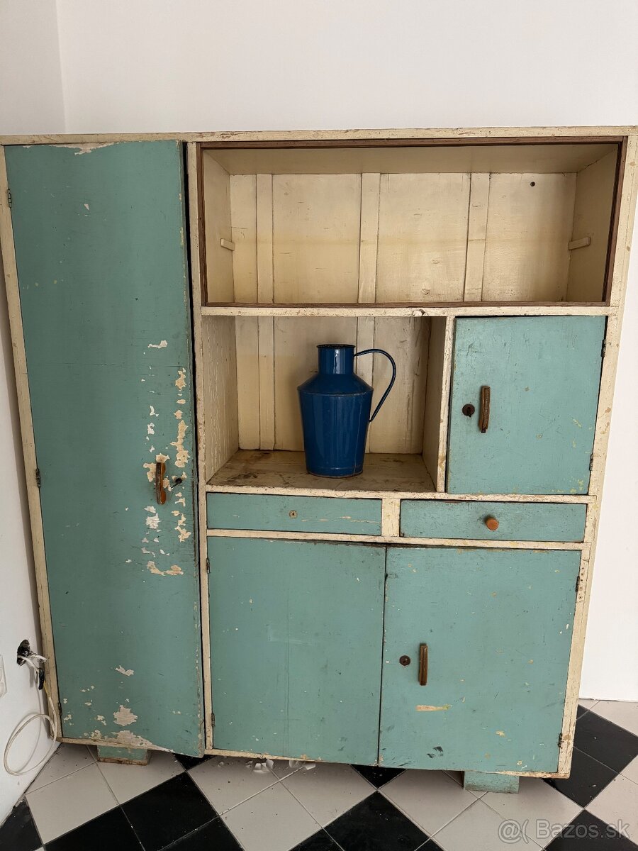 Plynový Kotol Laiber,Zateplovacia lišta, starý Kredenc - 13