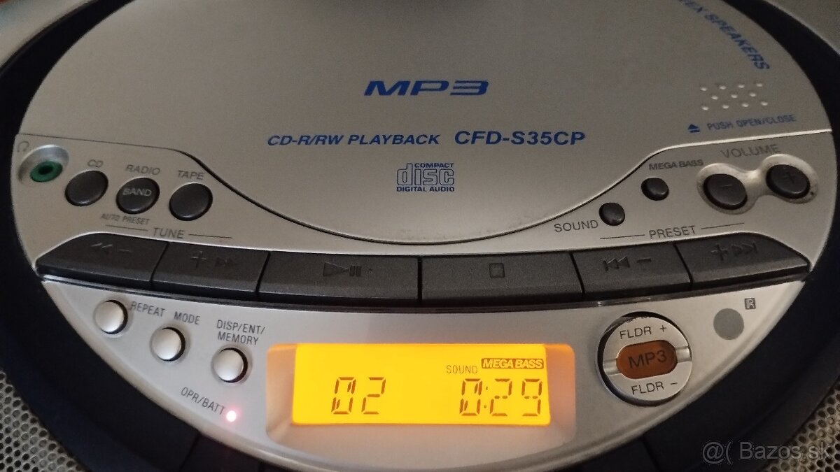 Predám radiomagnetofon Sony CFD-S35CP - 13