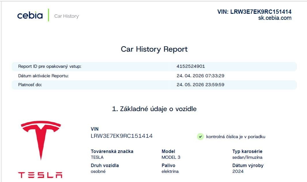 Tesla Model 3 Long Range AWD SoH 96 % biely interiér - 13