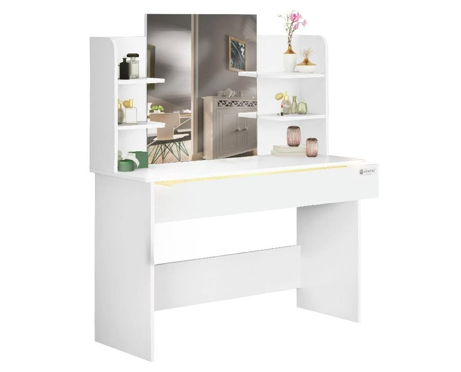 Toaletný stolík Lucia s LED osvetlením 140x110x40 - 13