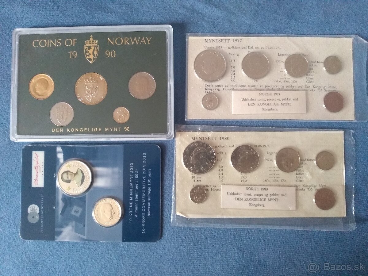 Švédske a Nórske sady mincí - 13