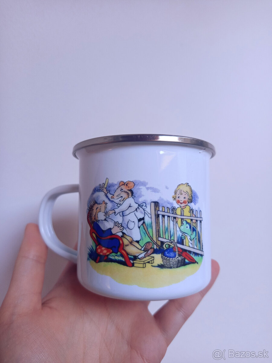 Smaltované hrnčeky s retro obrázkami - 13