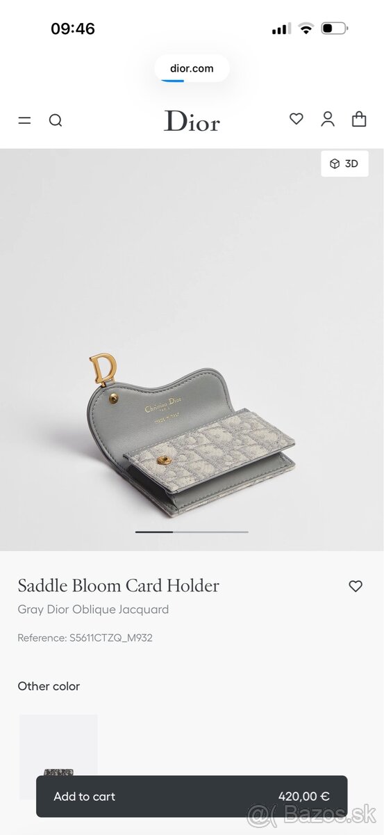 Dior saddle bloom card holder - 13