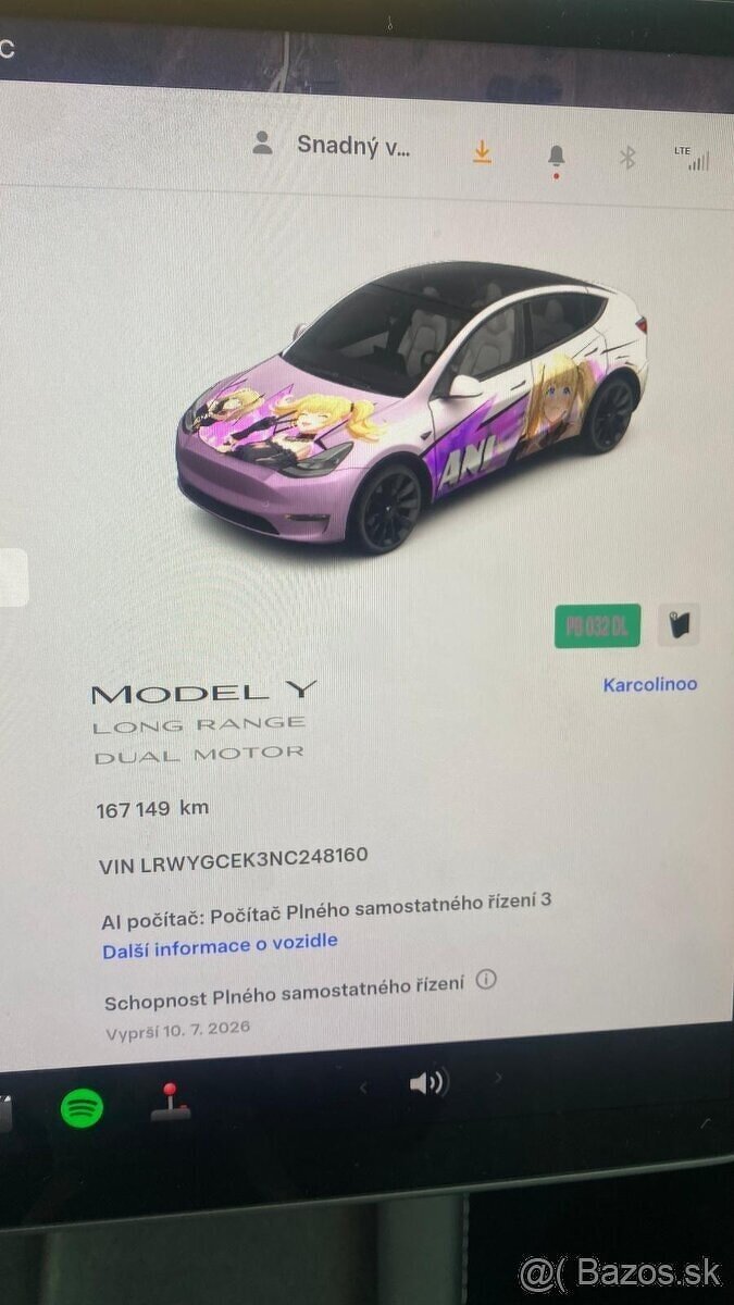Tesla Model Y Long Range Ryzen, 1. Majiteľ, Biely int. DPH - 13