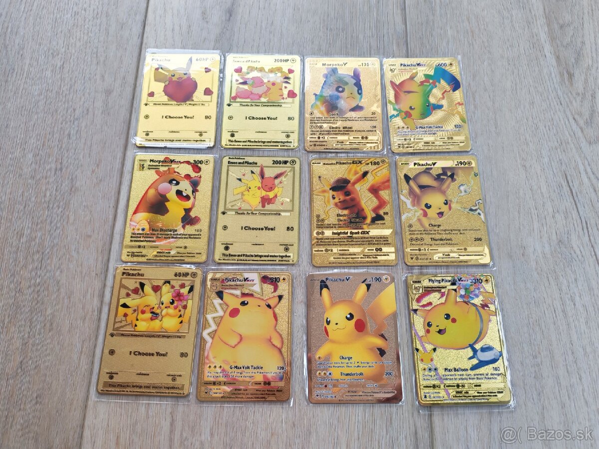 Kovové Pokémon karty - 13