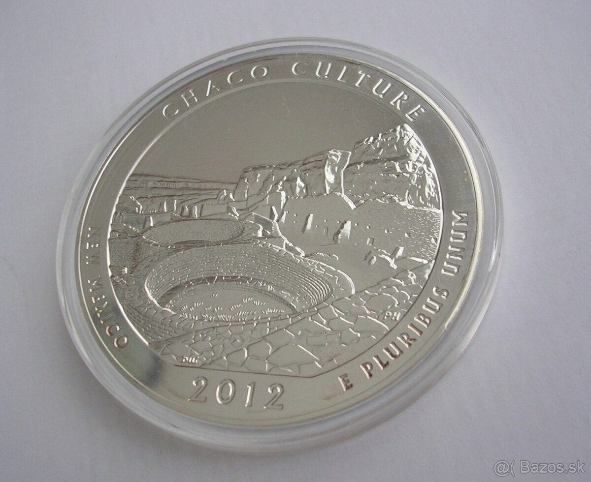 5 Oz Quarter Dollar 2012 New Mexico - CHACO CULTURE - 13
