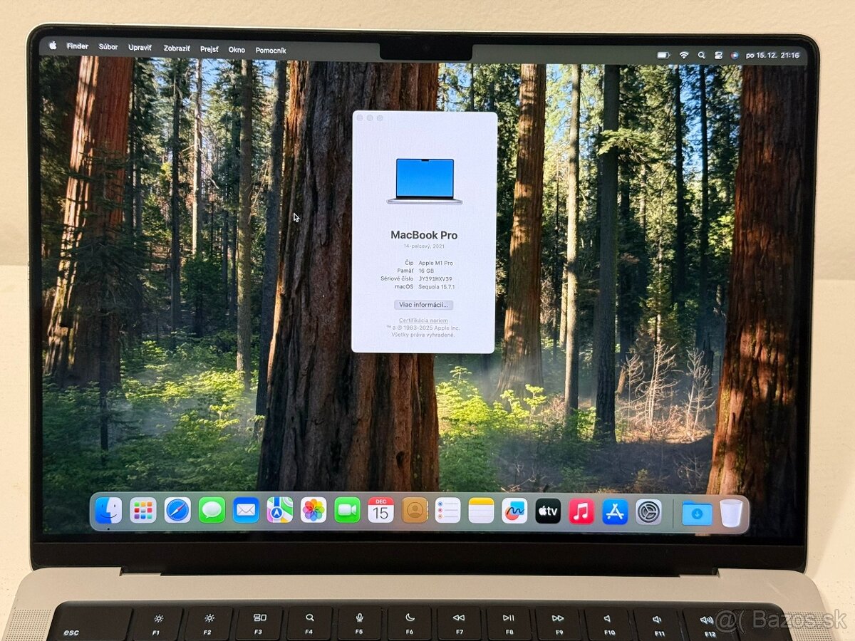 MacBook Pro 14” M1 Pro (2021) – 16 GB RAM, 512 GB SSD - 13