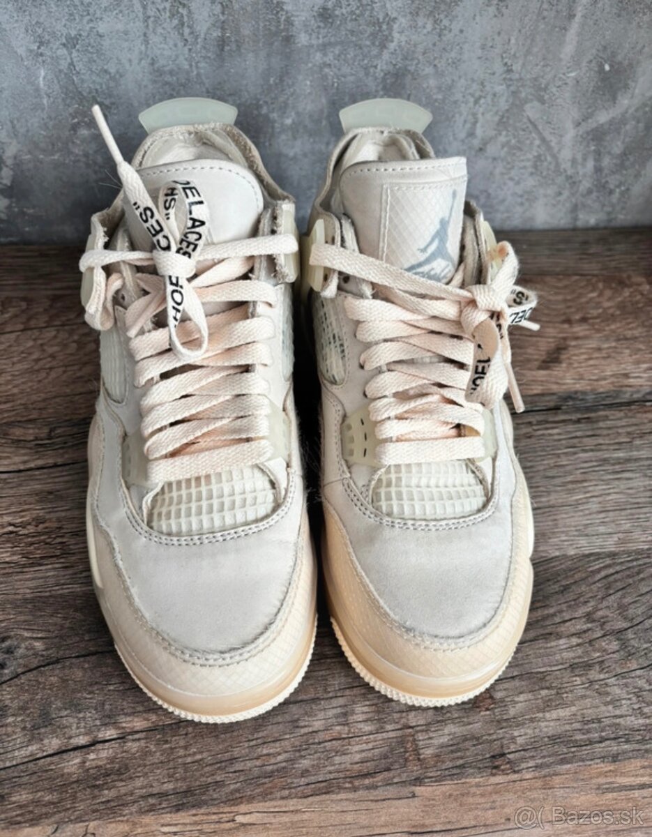 Jordan 4 retro off white sail - 13