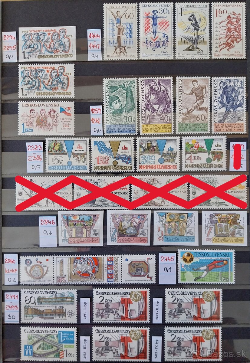 Známky ČESKOSLOVENSKO – 1 - 13