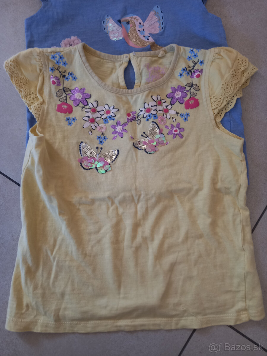 Tričká pre dievčatko - veľkosti 104 - 122 - 13