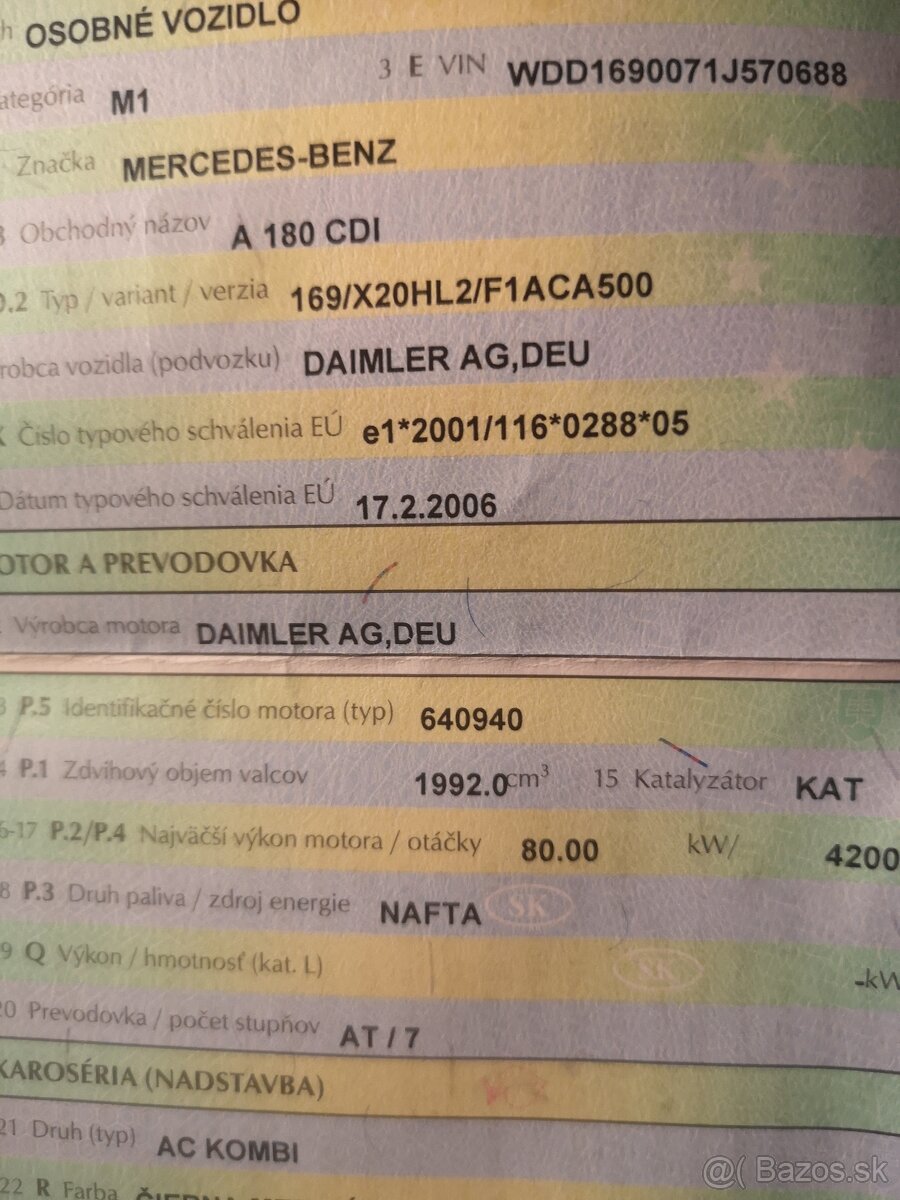 Mercedes-Benz A trieda 180 CDI W169 AT - 13