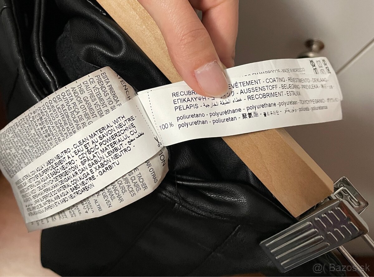 Mango čierne koženkové rifle - 13