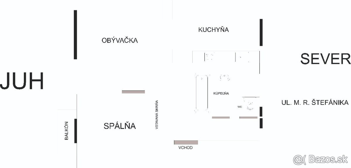 2-izbový byt, 61m² s balkónom - Staré sídlisko - 13