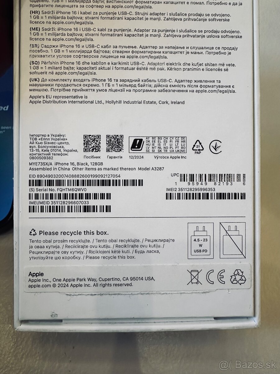 iPhone 16, Black, 128GB - 13