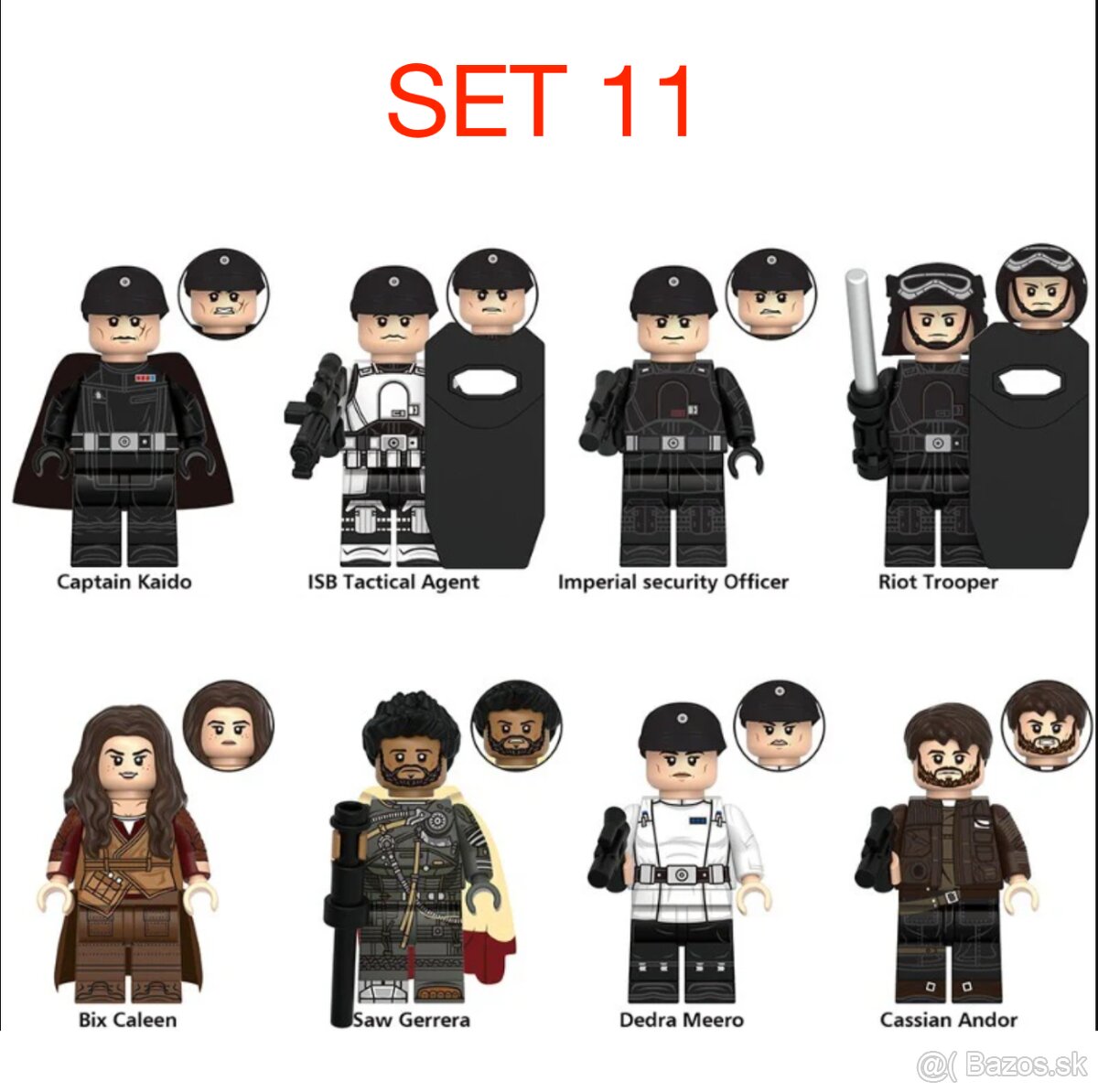 Rôzne figúrky Star Wars 5 (8ks) - typ lego - nové - 13