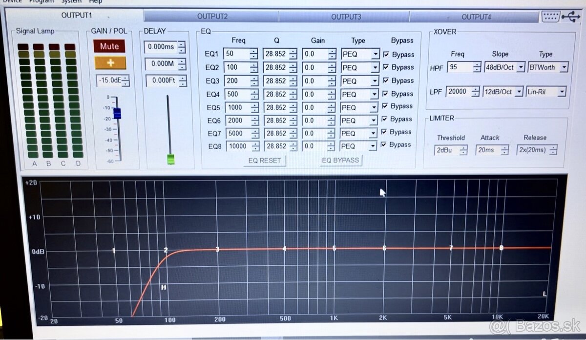 Gisen DSP4.12 digitálny 4 kanál s DSP - 13