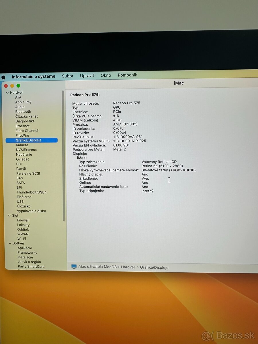 Apple iMac 27” Retina 5k 2017 / i7 / 40GB RAM / Radeon - 13