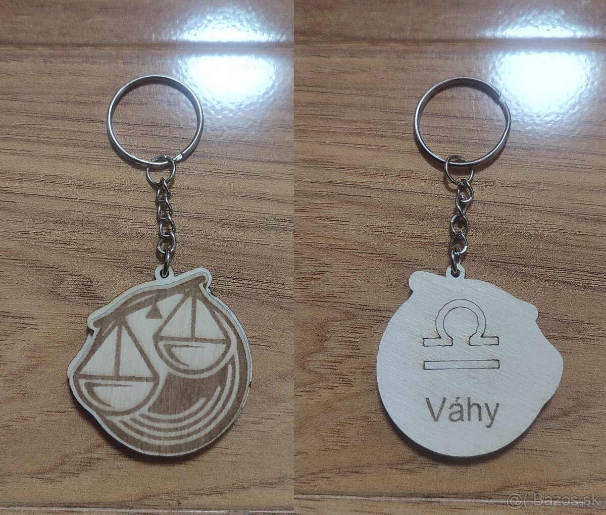 Drevená kľúčenka s motívo znamení zverokruhu - 13