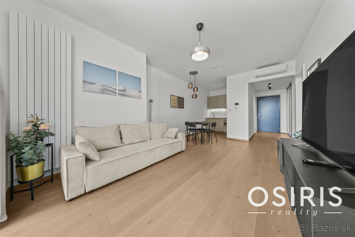 Klimatizovaný 2 izbový byt s terasou v Eurovea Tower, 1x par - 13