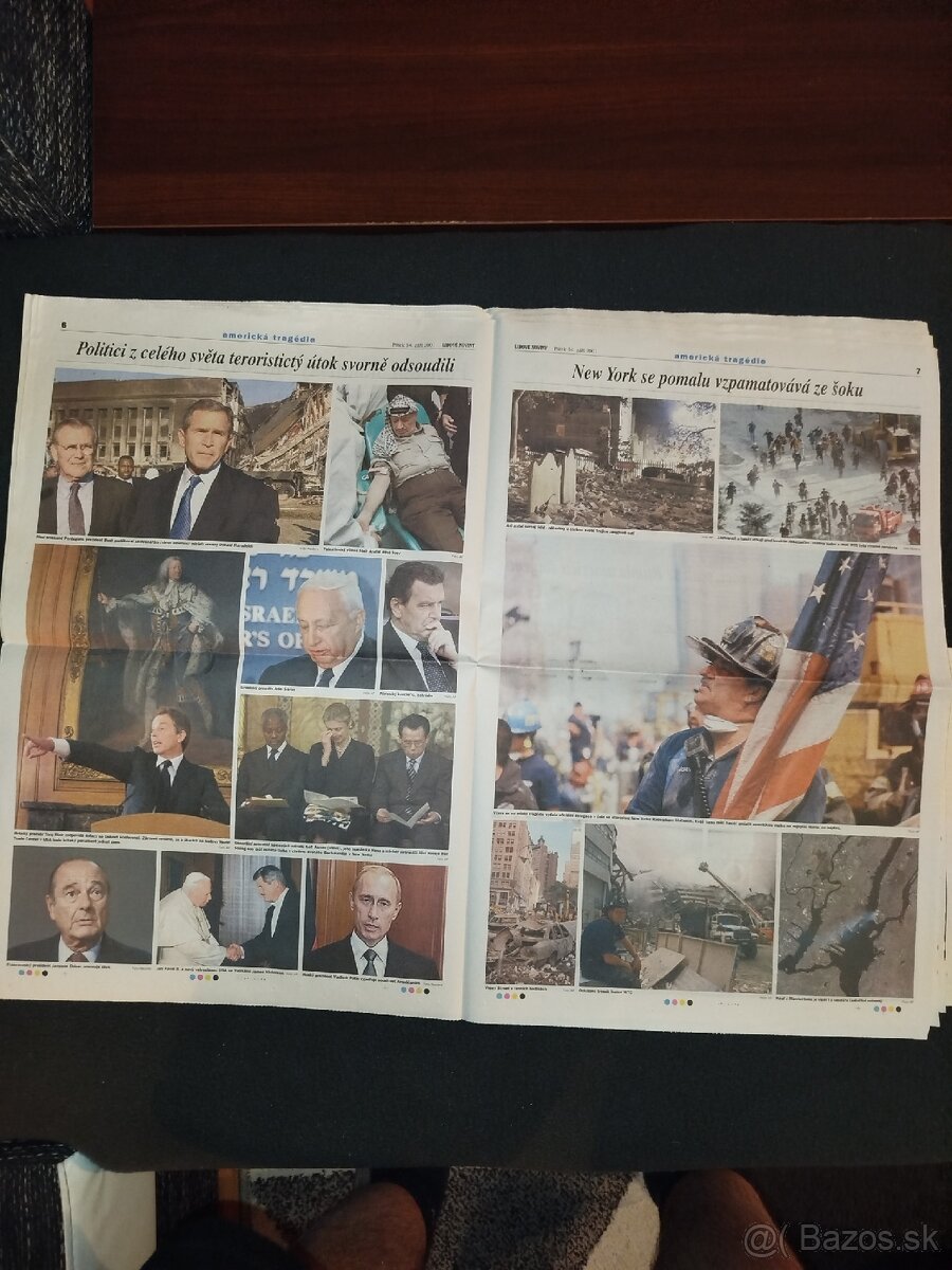 Utok na Ameriku,stare noviny - 13