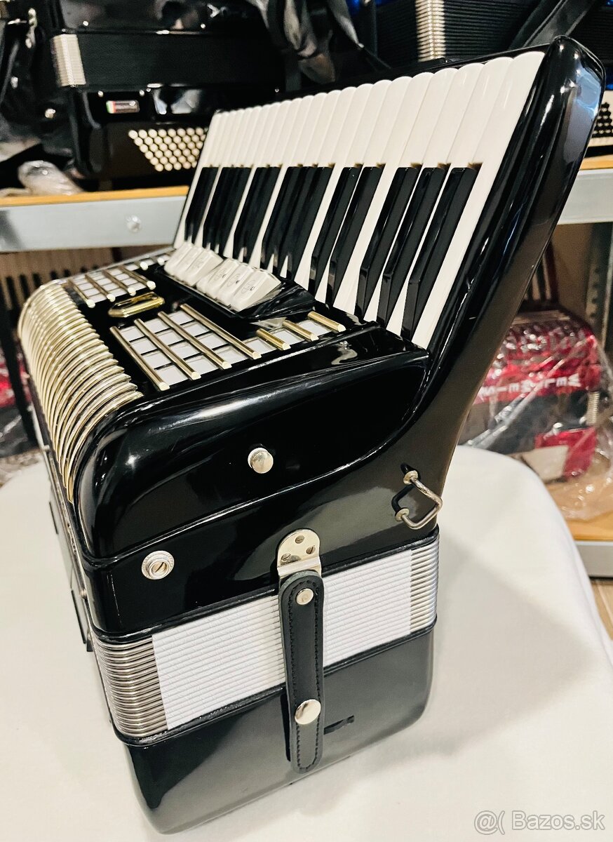 Predám akordeón Hohner Verdi II N- 96 Basový - 13