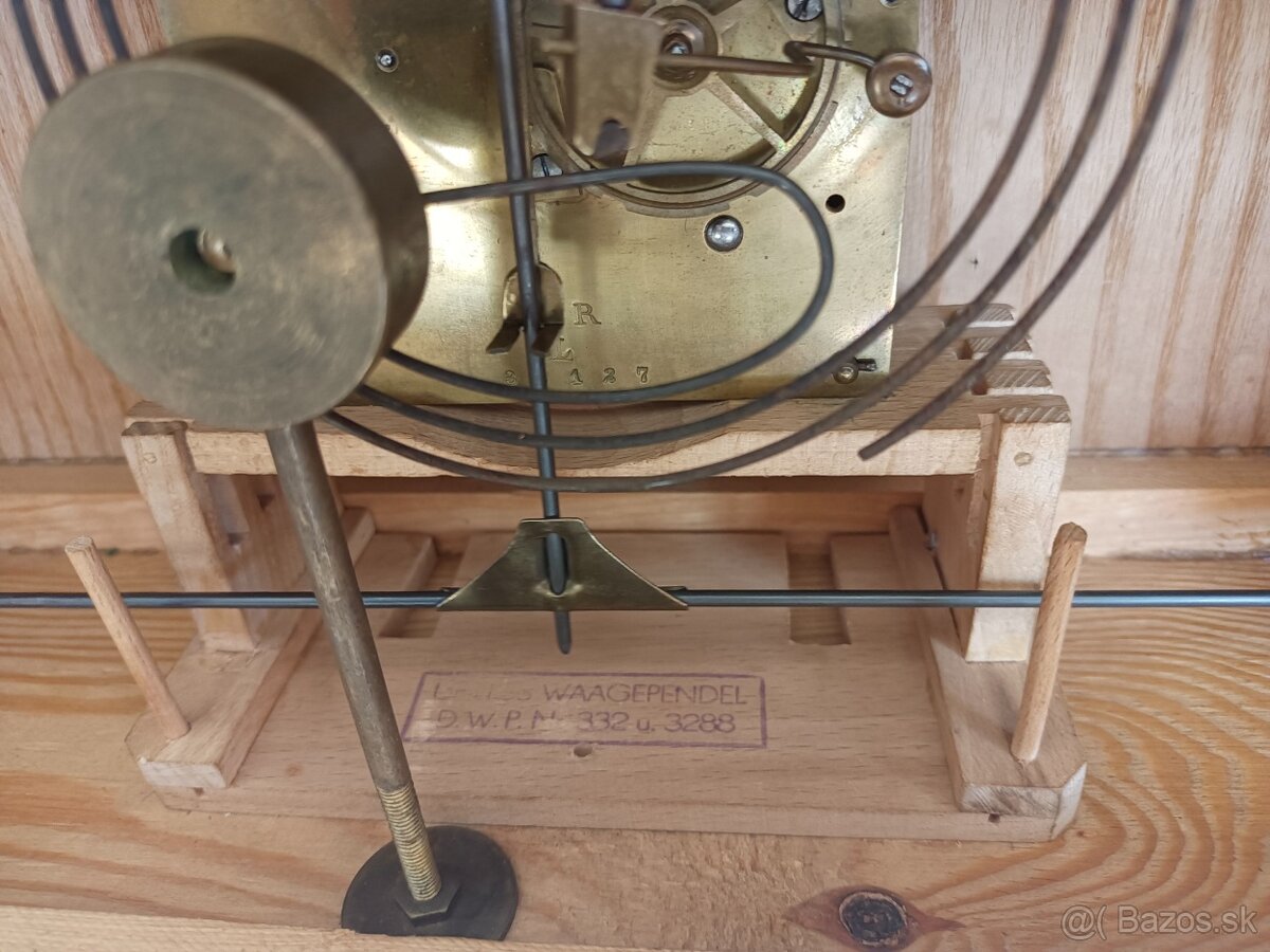 Starožitný krbové stolní hodiny Německo - 13