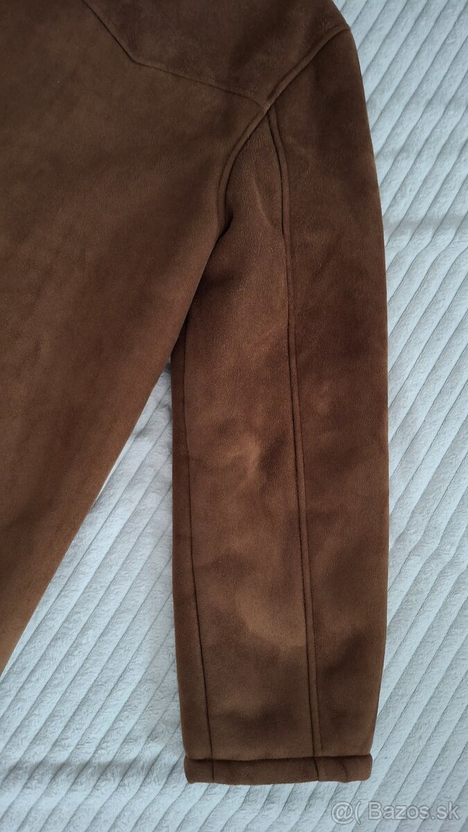 Pánsky kožuch zateplený kabát, veľ.L.. - 13