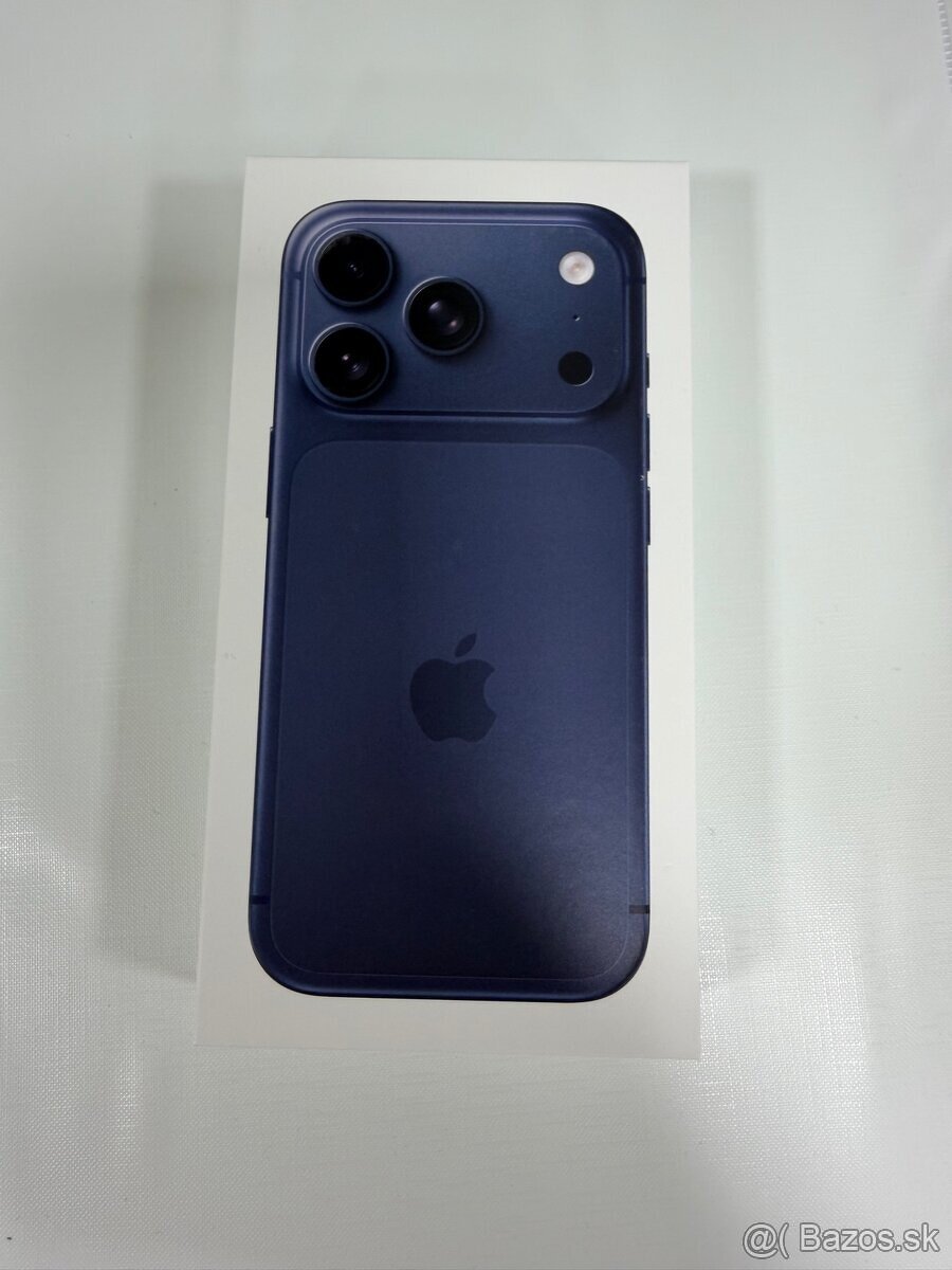 Iphone 17 pro max 256gb Deep Blue polnočný modrý nerozbalený - 13