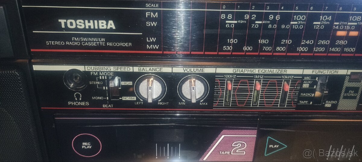 Toshiba rádiomagnetofón - 13