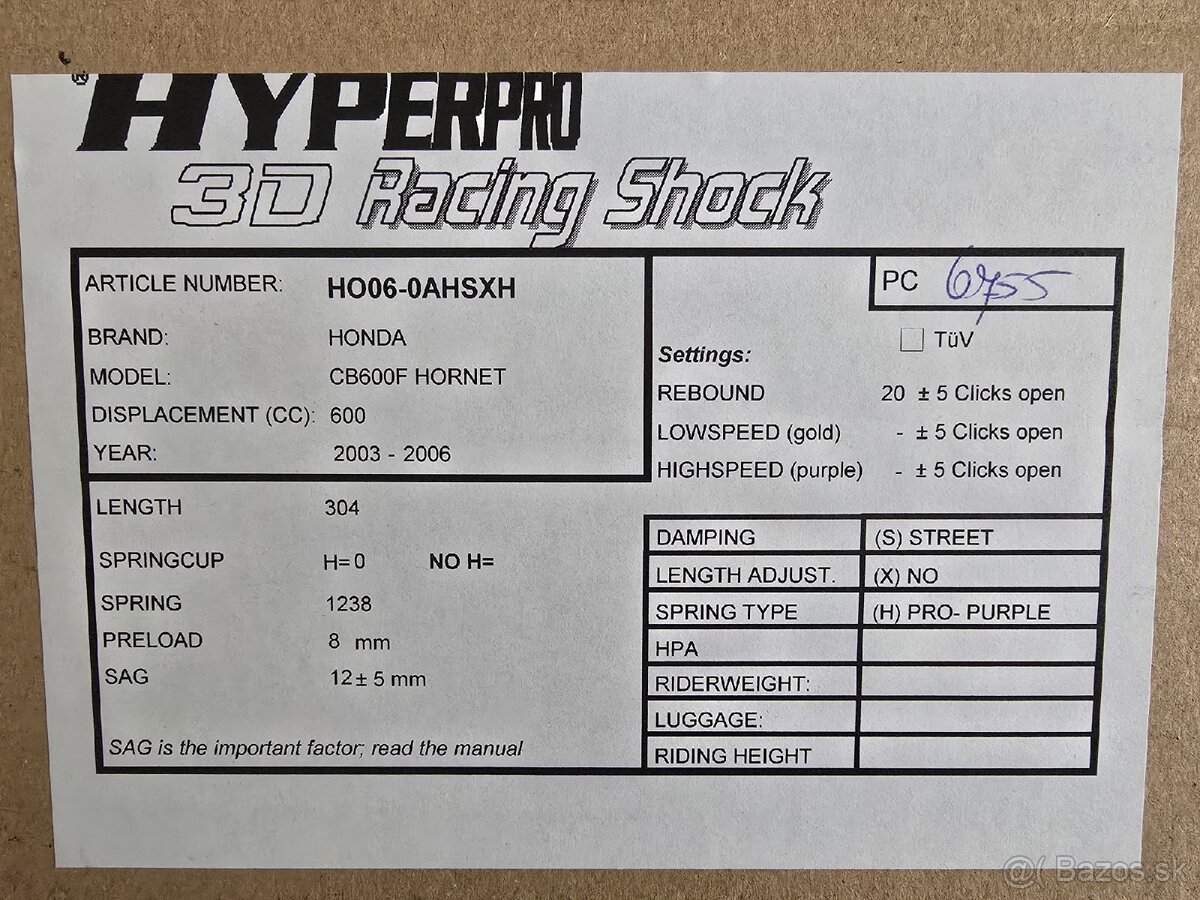 Predám sadu HYPERPRO StreetBox na HONDA CB600F 05-06 - 13