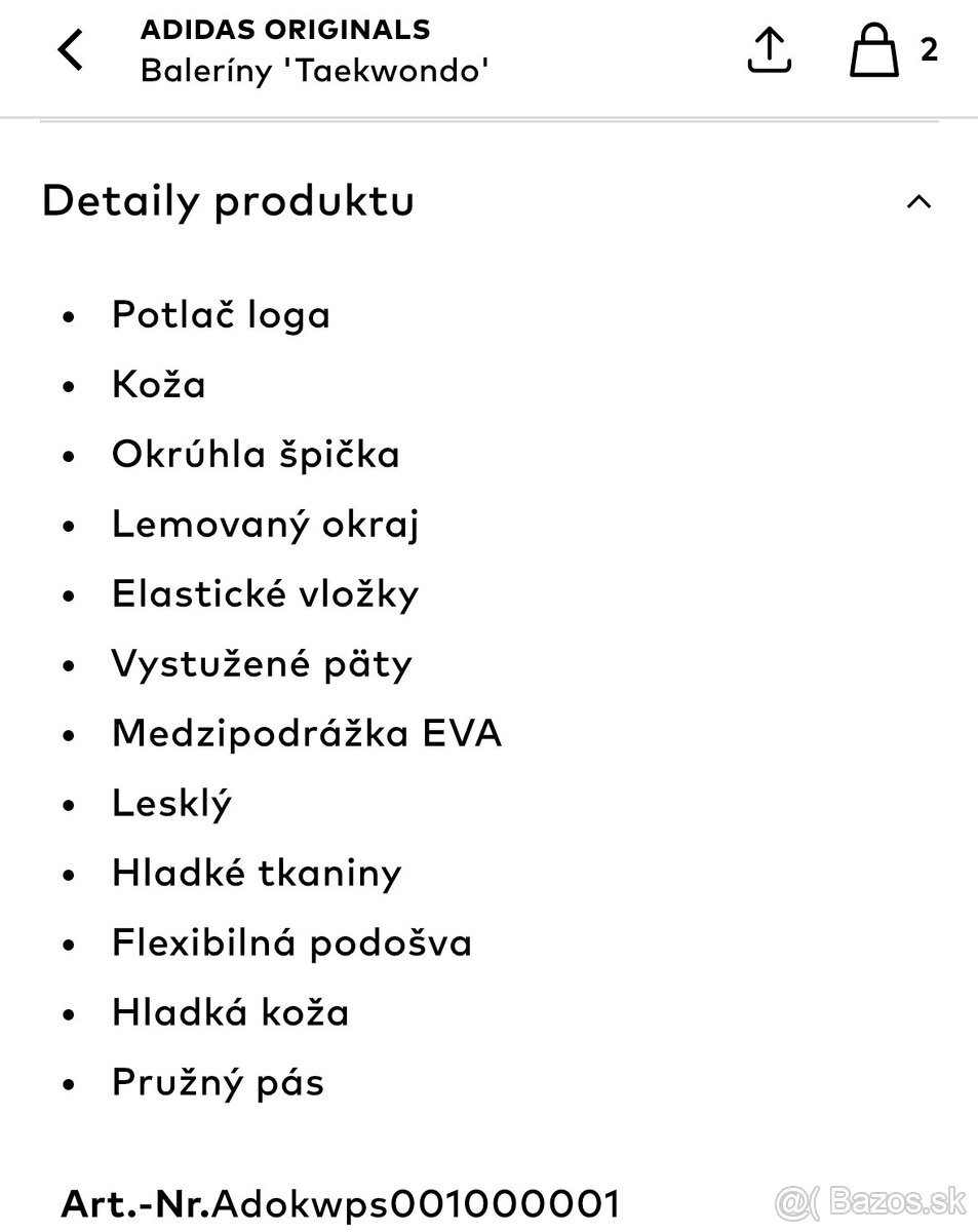 Baleríny ADIDAS v.35 s visačkou - 13