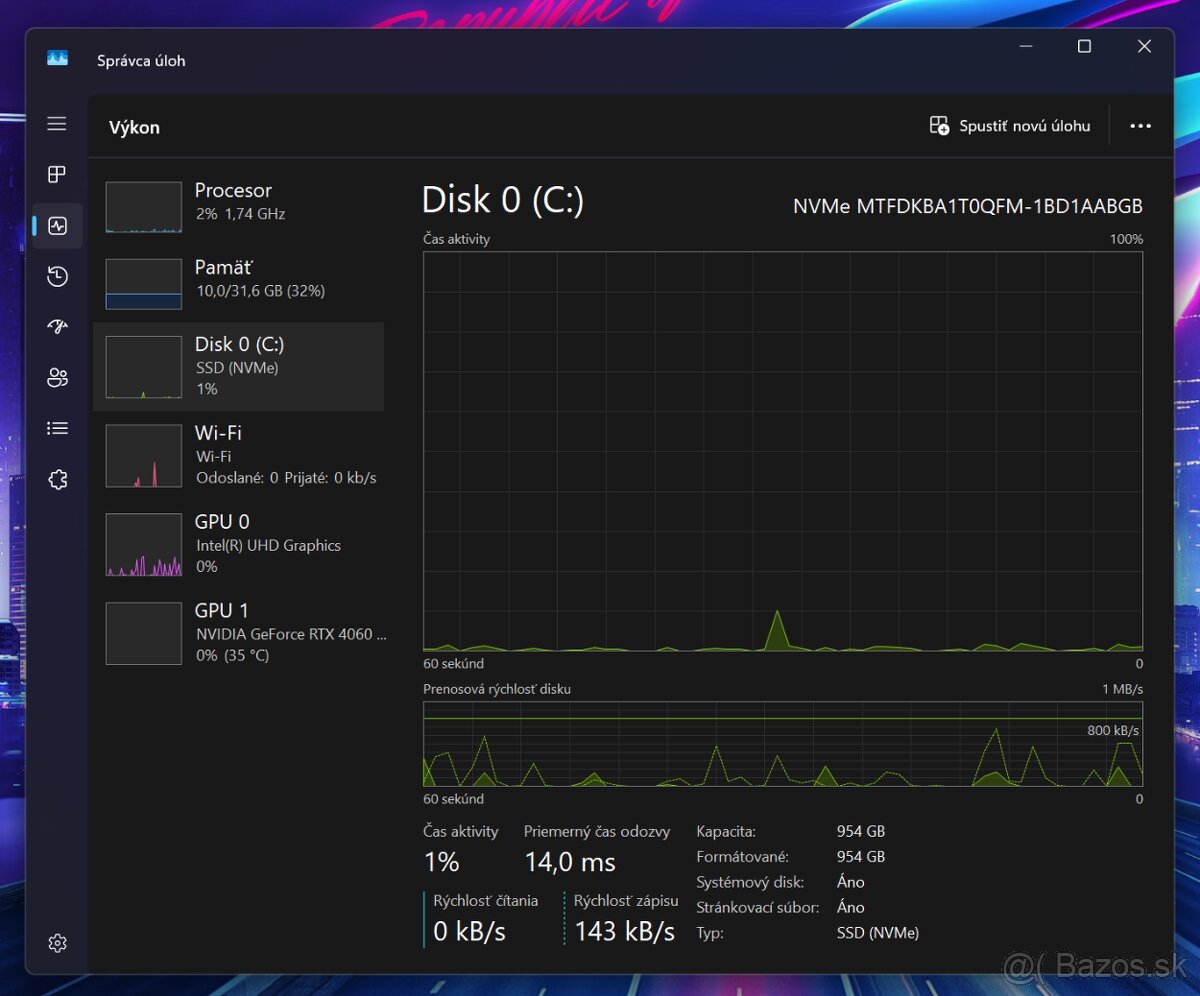 Asus ROG Strix G18 i9 14th/ RTX 4060 8GB/ 32GB DDR5/ 1TB - 13
