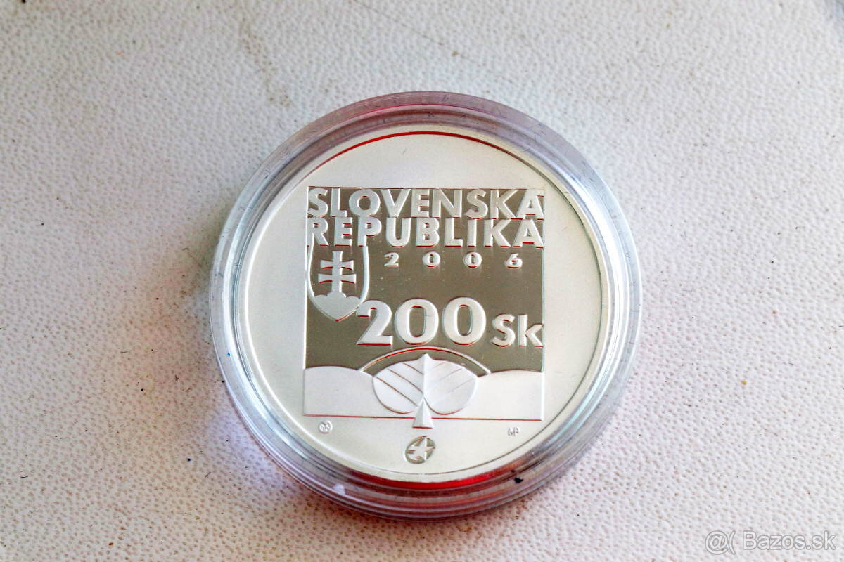 PREDAJ - 200 Sk zberateľské PROOF mince - 13
