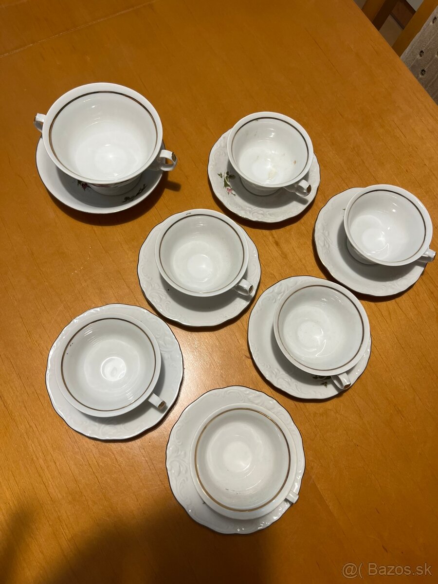 Porcelánové retro šálky - 13