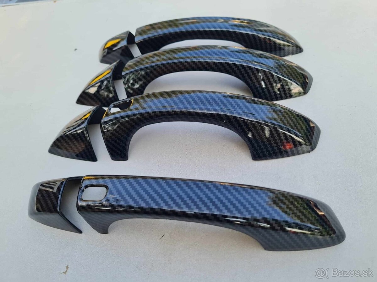 KARBONOVÉ klučky krytky klučiek pre ŠKODA VOLKSWAGEN - 13