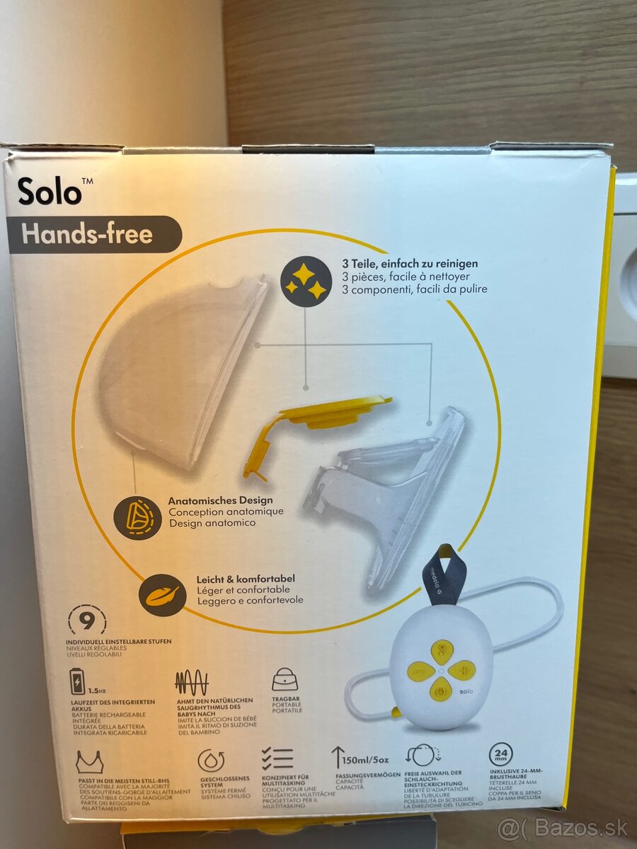 Medela Solo Hands-free odsávačka mlieka + nástavce - 13