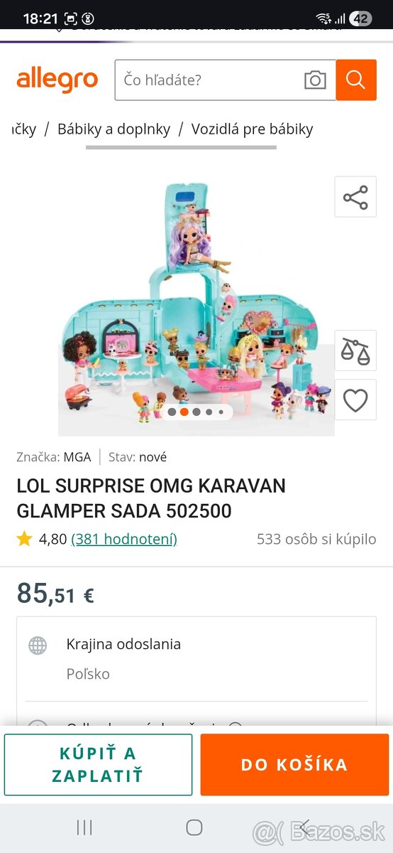 LOL Bábika Camping Karavan Auto - 13