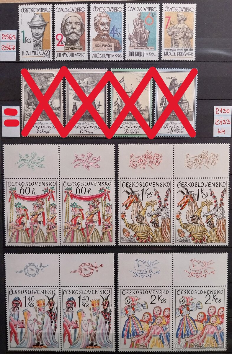 Známky ČESKOSLOVENSKO – 2 - 13