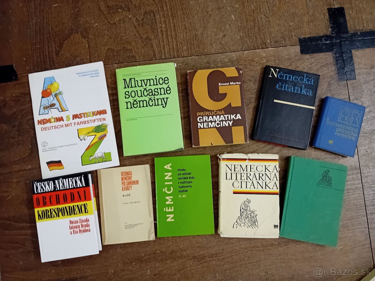 Učebnice angličtiny a nemčiny, slovenská gramatika, slovníky - 13
