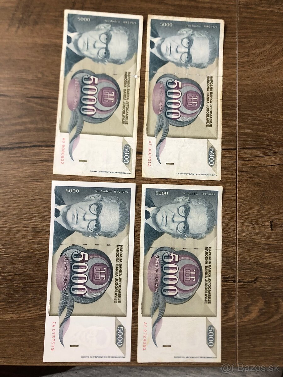 Bankovky JUHOSLAVIA 2 - 13