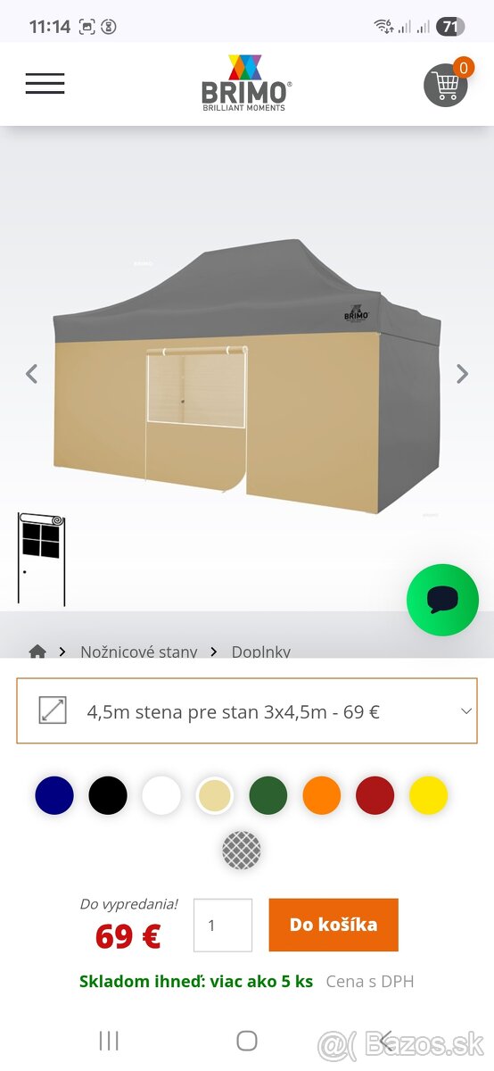 Brimo nožnicový stanok. Altánok. Predajný stánok - 13